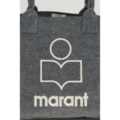 Gray Cotton Shoulder Bag