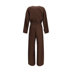 Brown Cotton Jumpsuit