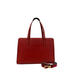 Red PU Women Shoulder Bag