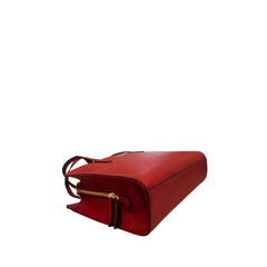Red PU Women Shoulder Bag