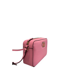 Pink PU Women Crossbody Bag
