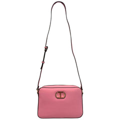 Pink PU Women Crossbody Bag
