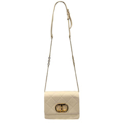 Beige PU Women Crossbody Bag