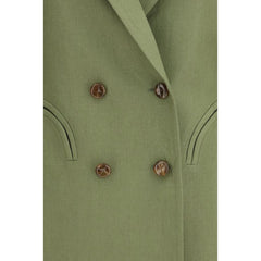 Bicolor Linen Blazer