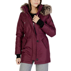 Bordeaux Polyester Parka