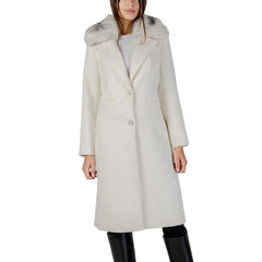 Cream Polyester Coat