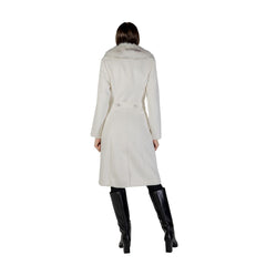 Cream Polyester Coat