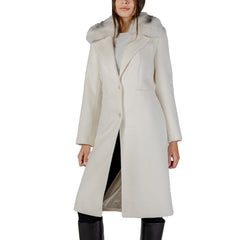 Cream Polyester Coat
