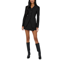 Black Recycled Polyester Blazer