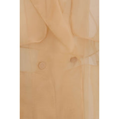 Multicolor Silk Trench Coat