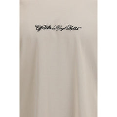 Beige Cotton T-Shirt