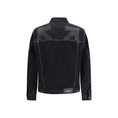 جاكيت قطن أسود من الدنيم