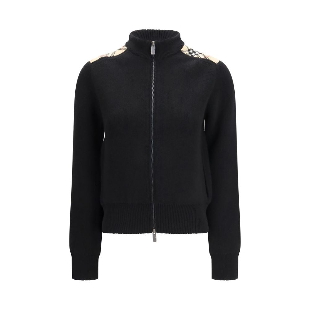 كارديغان من الصوف الأسود