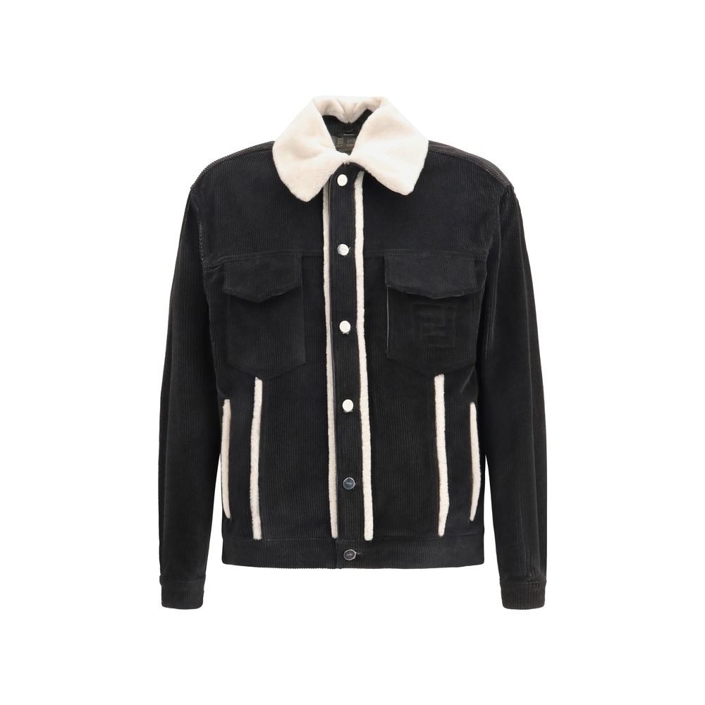 Brown Cotton Denim Jacket