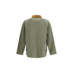 Bicolor Cotton Biker Jacket