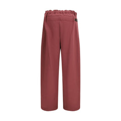 Multicolor Cotton Casual Pants