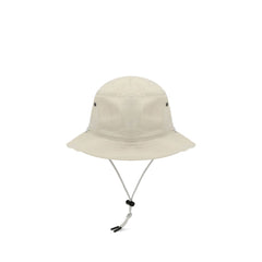 Beige Cotton Bucket Hat