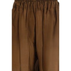 Brown Lyocell Casual Pants