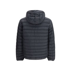 Blue Polyamide Full-Length Jacket