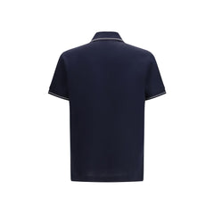 Blue Cotton Polo Shirt