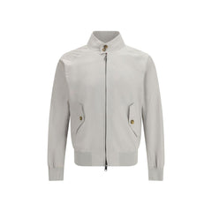 White Polyester Bomber