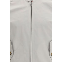 White Polyester Bomber
