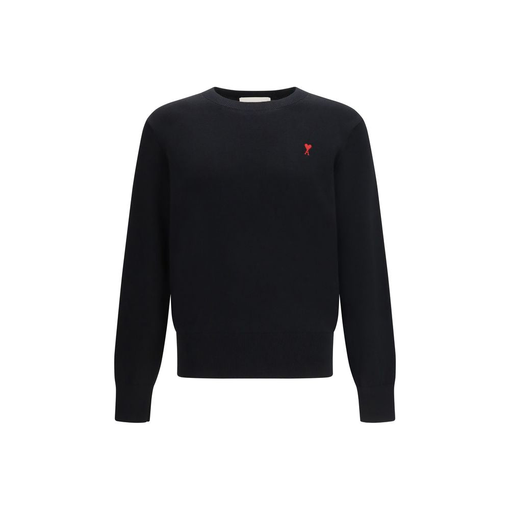 Black Merino Wool Sweatshirt