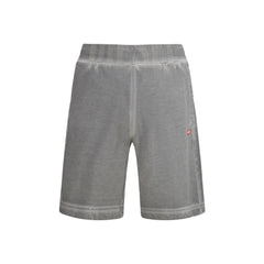 Gray Cotton Bermuda Shorts