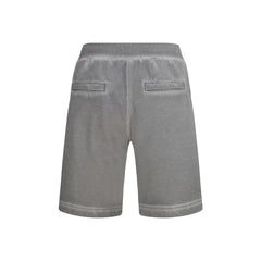 Gray Cotton Bermuda Shorts