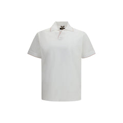 White Cotton Polo Shirt