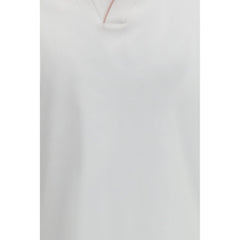 White Cotton Polo Shirt