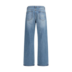 Blue Cotton Jeans Denim
