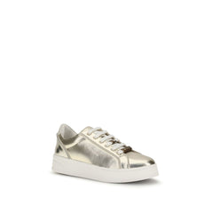 Gold Calf Leather Bos Taurus Platform Sneakers