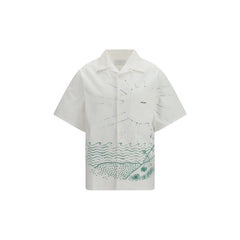 White Cotton Pattern Shirt