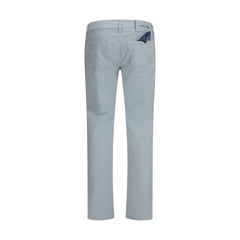 Blue Cotton Pants