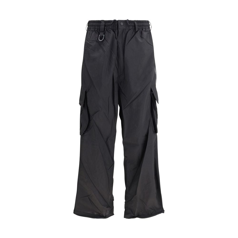 Black Polyamide Cargo Pants