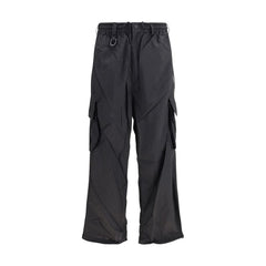 Black Polyamide Cargo Pants