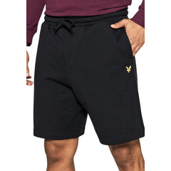 Black Cotton Bermuda Shorts