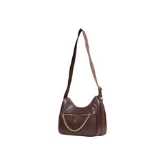Brown Artificial Leather Handbag