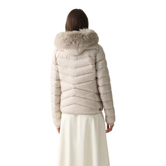 Beige Polyamide Coat