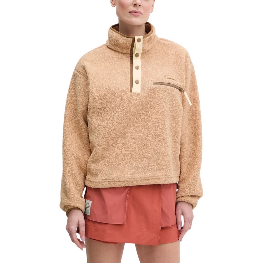 Beige Polyester Sweatshirt