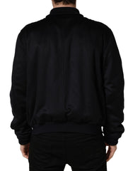 Black Cashmere Knitted Button Down Jacket