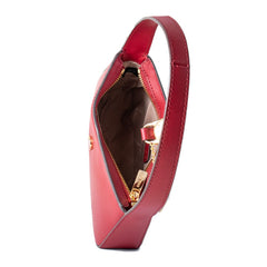 حقيبة كتف جلدية متعددة الألوان