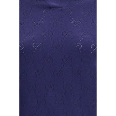 Blue Silk Dress Shirt