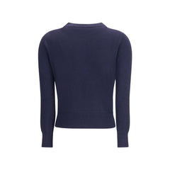 Blue Merino Wool Cardigan