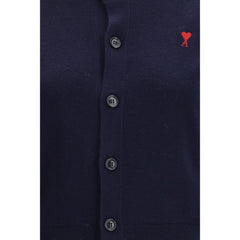 Blue Merino Wool Cardigan