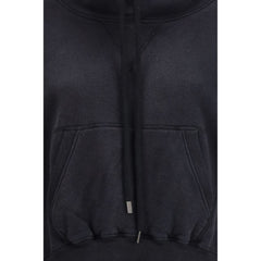 Black Cotton Sweatshirt