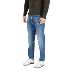 جينز قطني أزرق ضيق