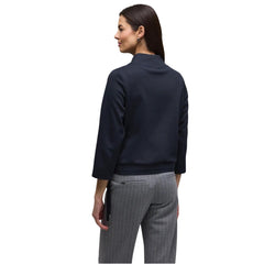 Blue Polyester Sweatshirt