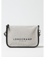 Gray Cotton Crossbody Bag